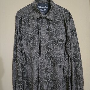 Wrangler Retro Men's Black Floral Shirt